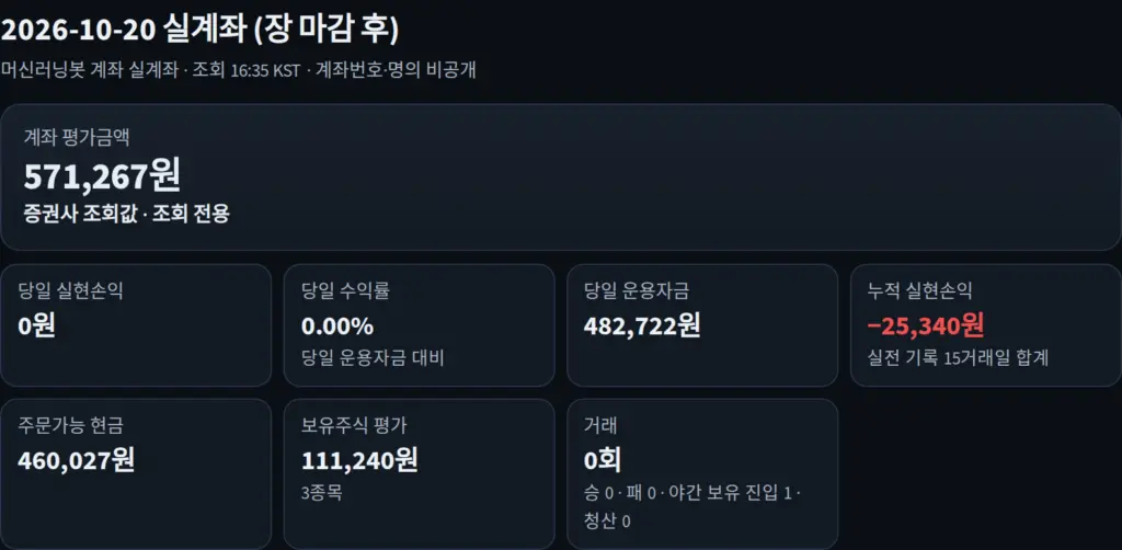 2026-10-20 실제 계좌 인증 화면(개인정보는 가림)