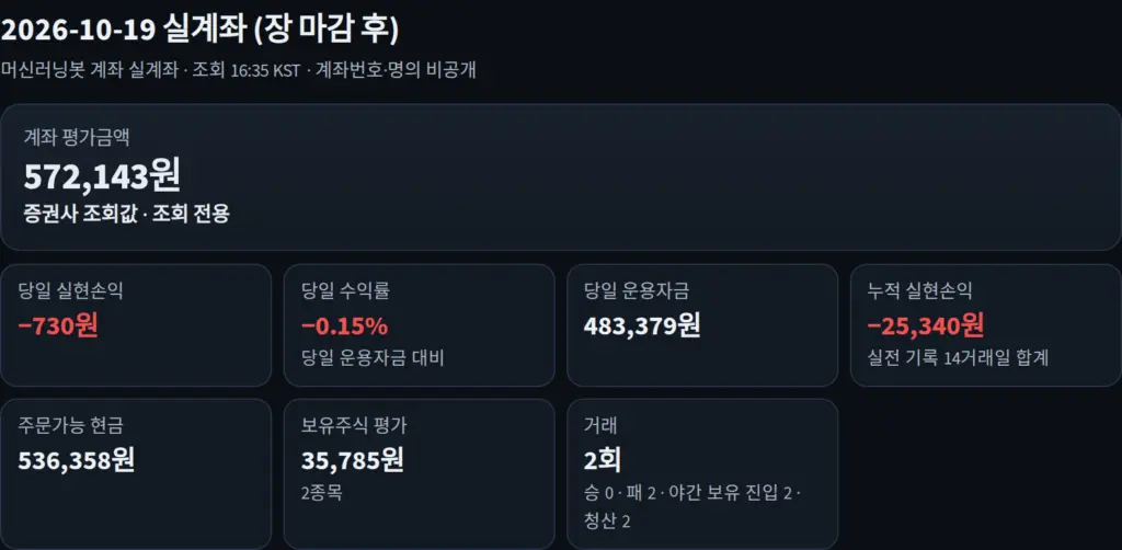2026-10-19 실제 계좌 인증 화면(개인정보는 가림)