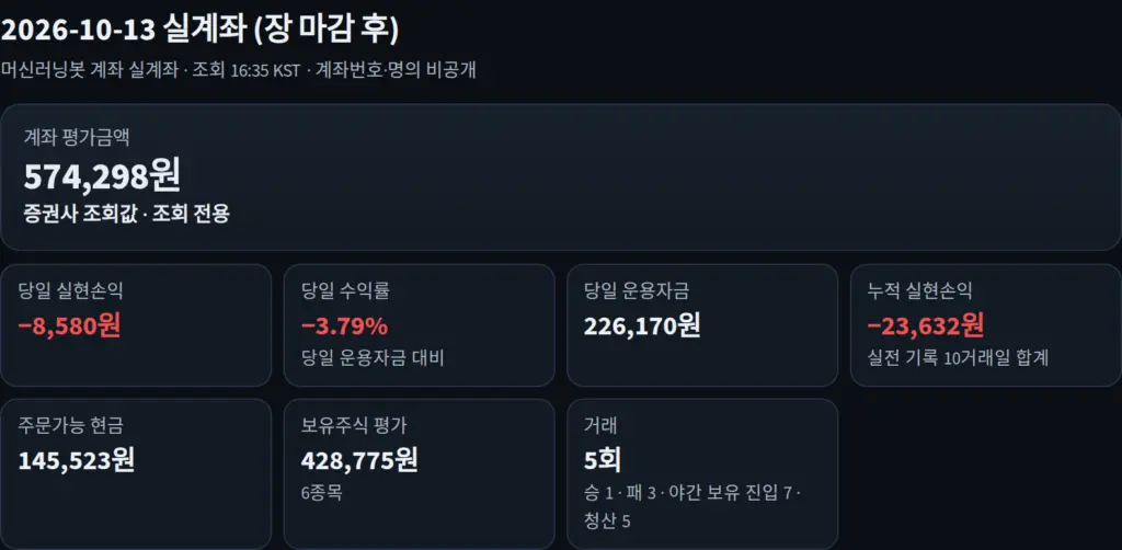 2026-10-13 실제 계좌 인증 화면(개인정보는 가림)
